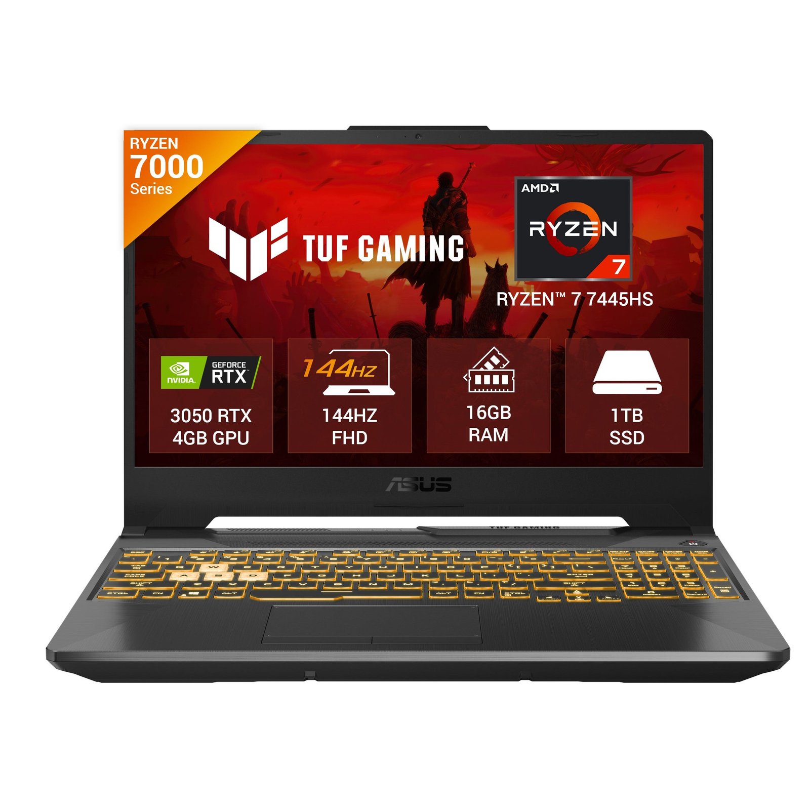 ASUS TUF Gaming A15 (Ryzen 7, 16GB, RTX 4050)