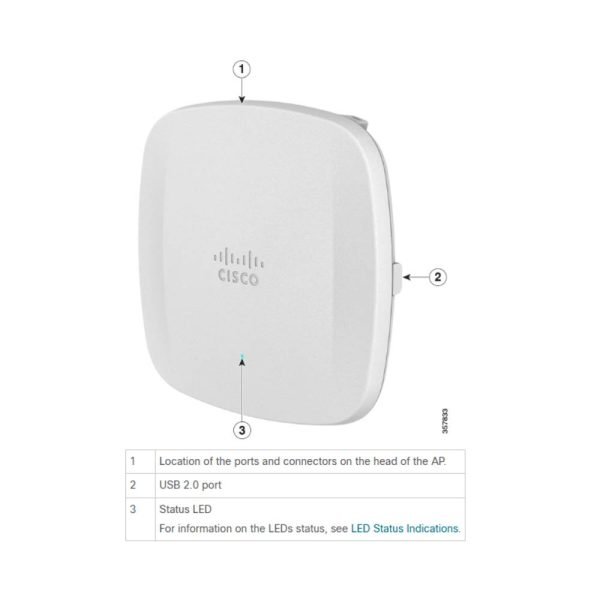 Cisco CW9162I Wi-Fi 6E Access Point