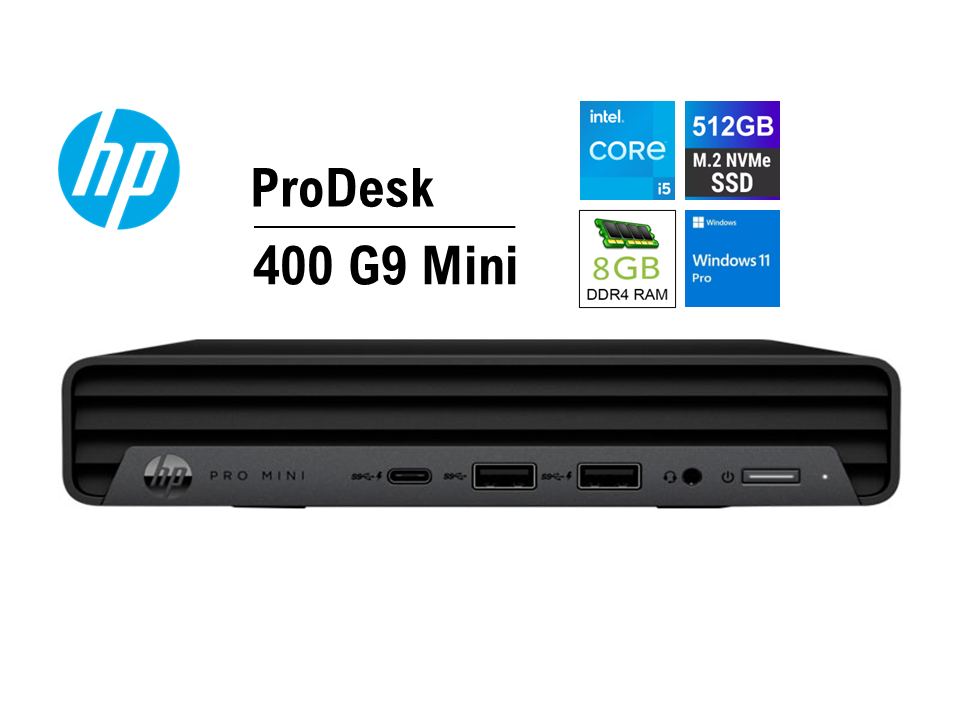 HP ProDesk 400 G9 Mini Desktop (i5, 8GB, 256GB)